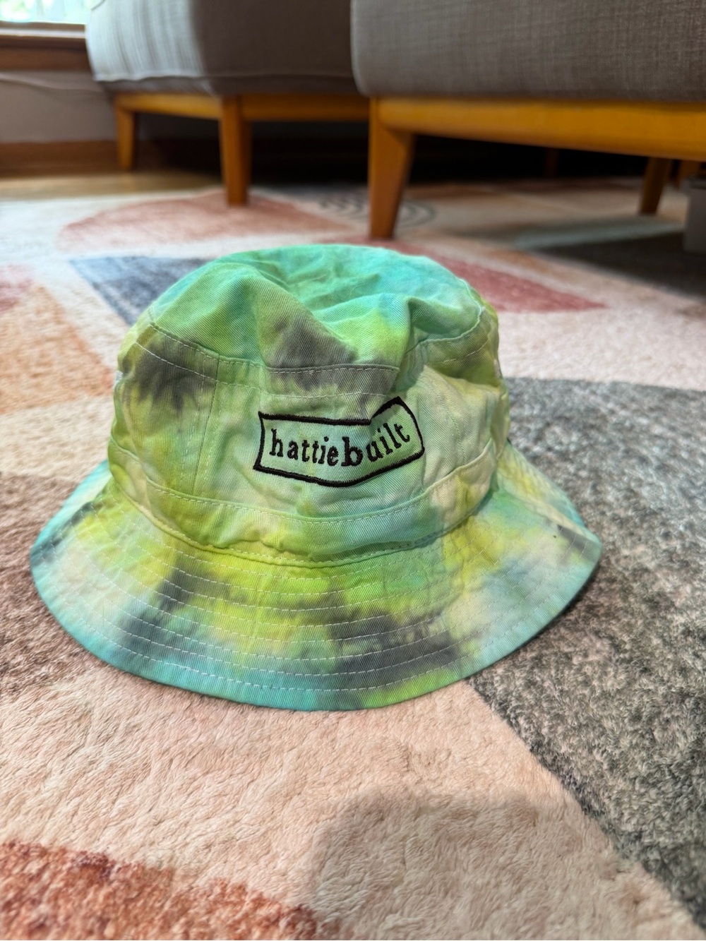 Tie-Dye Bucket Hat - Green & Blue